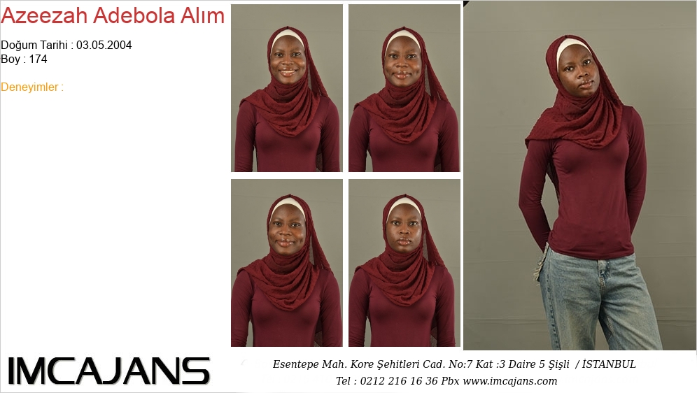 Azeezah Adebola Al�m - IMC AJANS