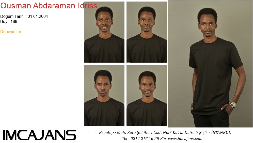 Ousman Abdaraman Idriss - IMC AJANS