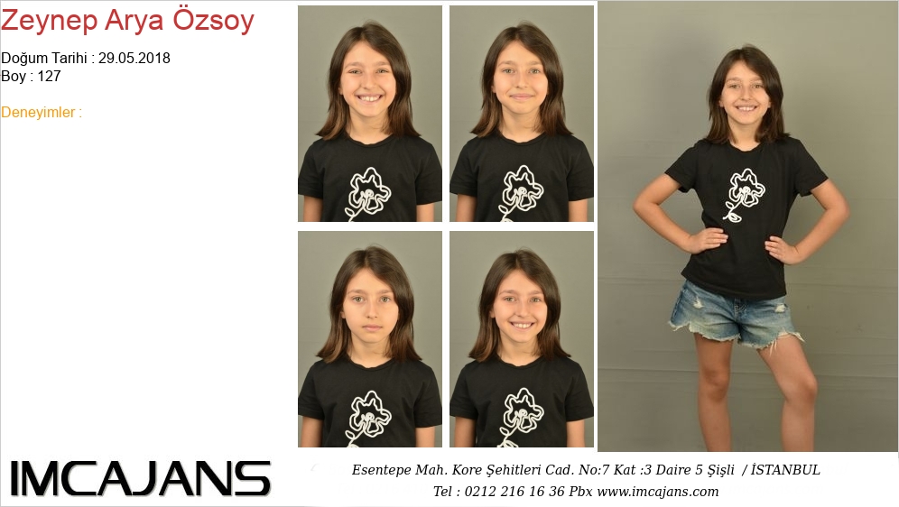 Zeynep Arya �zsoy - IMC AJANS