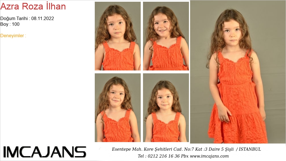 Azra Roza �lhan - IMC AJANS