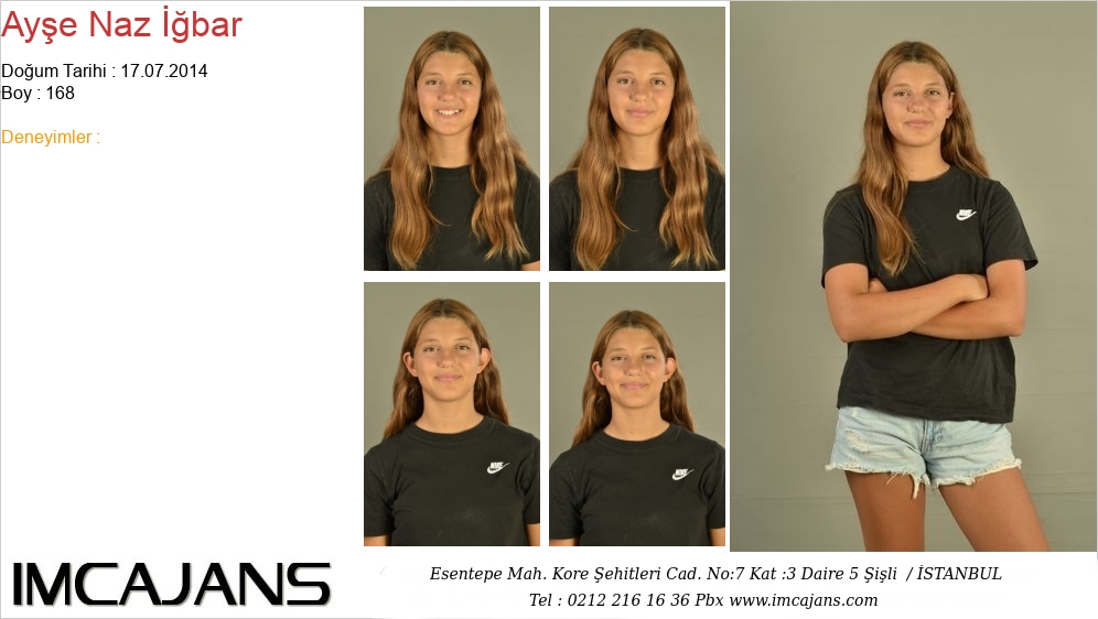 Ay�e Naz ��bar - IMC AJANS