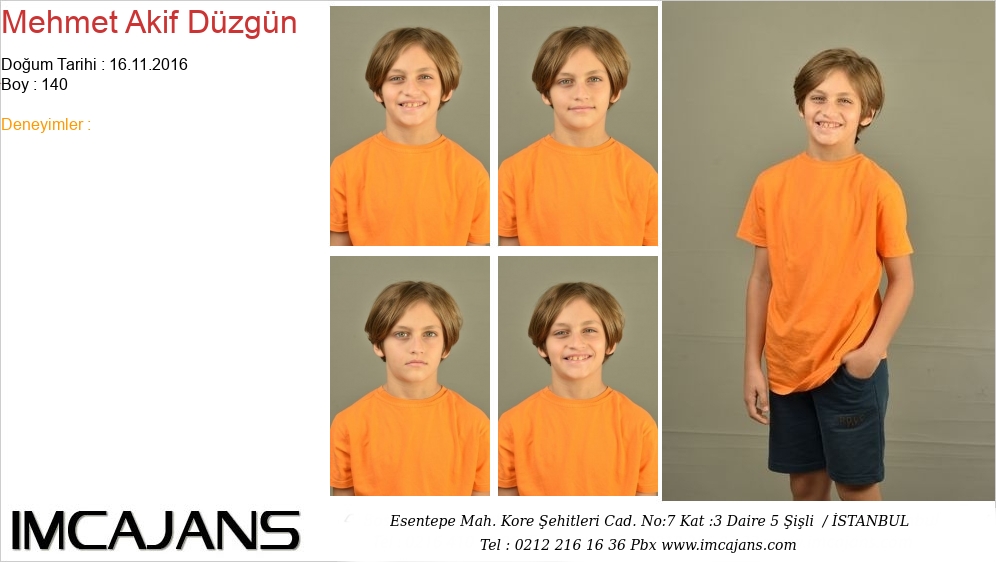 Mehmet Akif D�zg�n - IMC AJANS