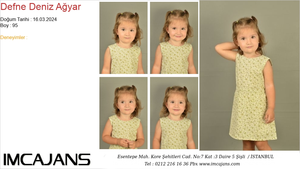 Defne Deniz A�yar - IMC AJANS