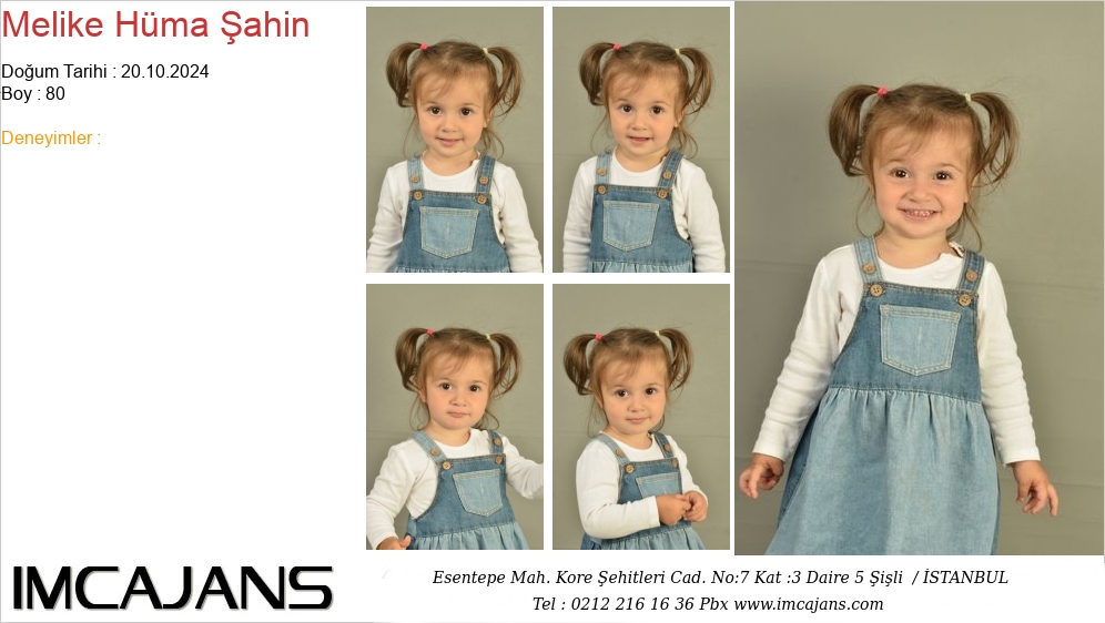 Melike H�ma �ahin - IMC AJANS