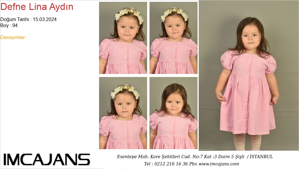 Defne Lina Ayd�n - IMC AJANS