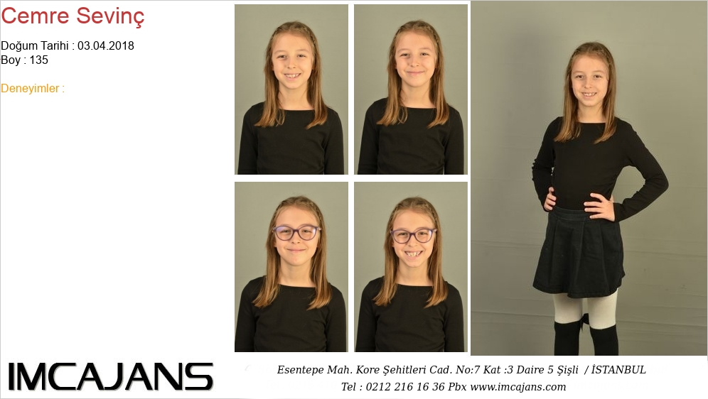 Cemre Sevin� - IMC AJANS