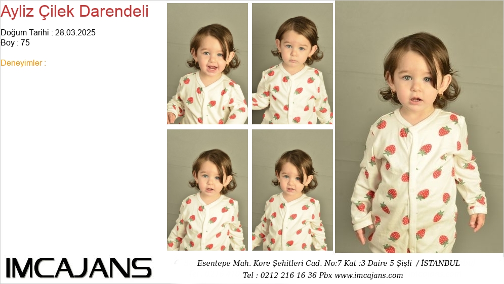 Ayliz �ilek Darendeli - IMC AJANS