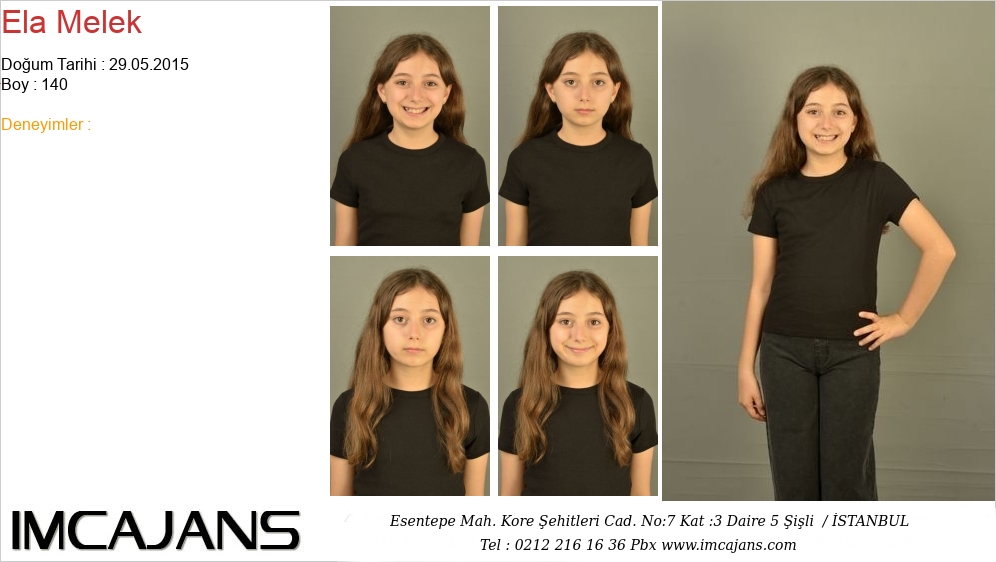 Ela Melek - IMC AJANS