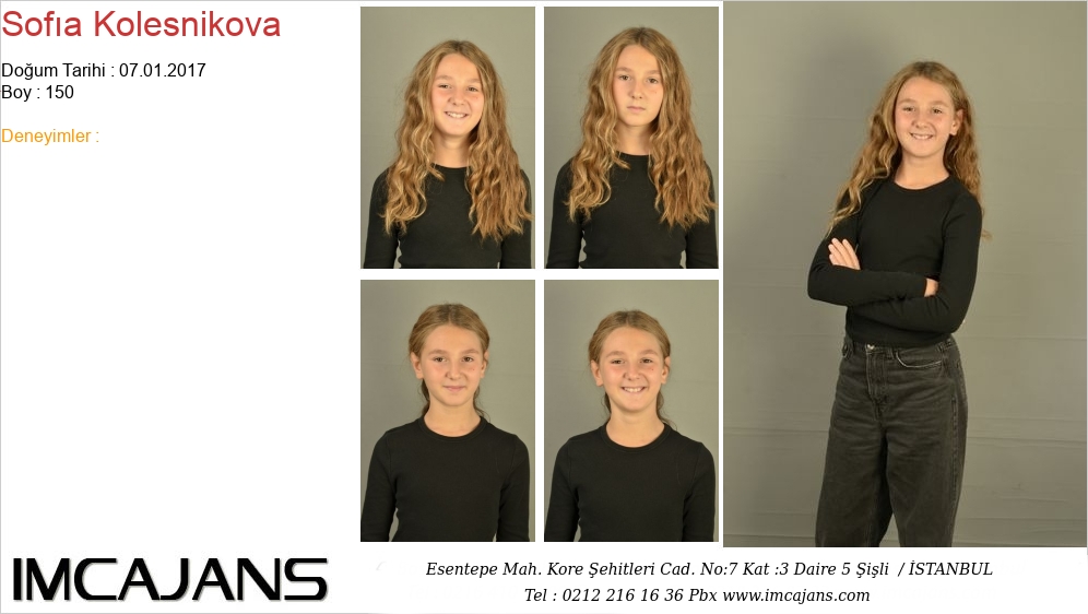 Sof�a Kolesnikova - IMC AJANS