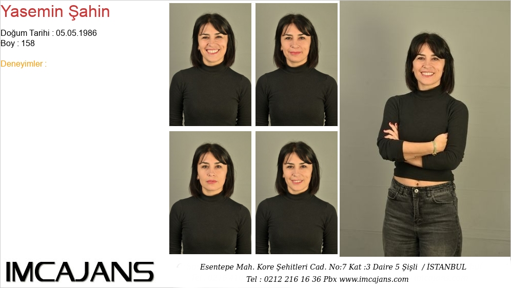 Yasemin �ahin - IMC AJANS